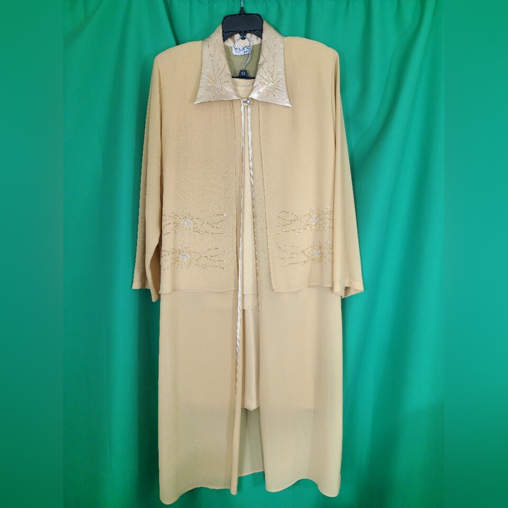 3K Fashion, 3 Piece Suit, XL, Gold